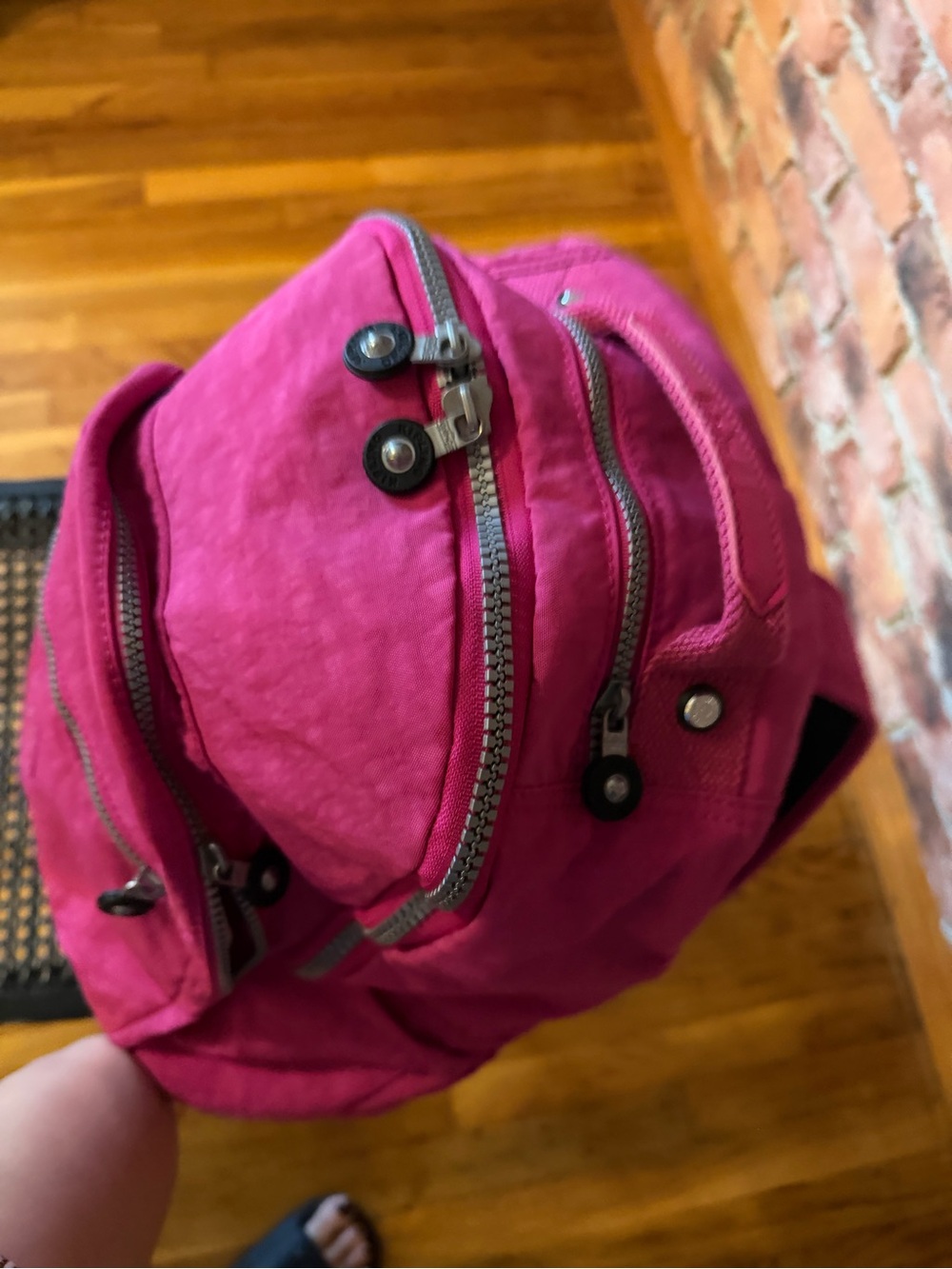 Authentic Kipling Pink Backpack - Picture 4 of 13